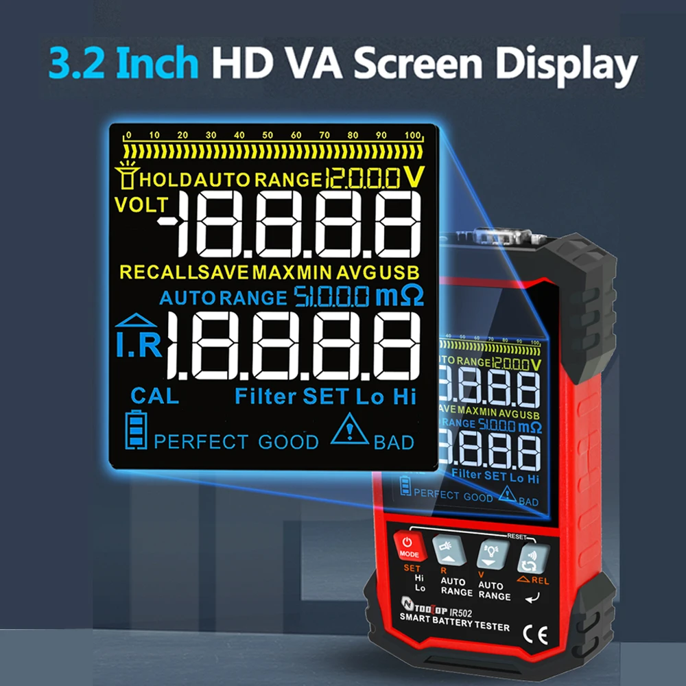 TOOLTOP ±120V Internal Resista - Battery Internal Resistance Tester Four Wire review and price