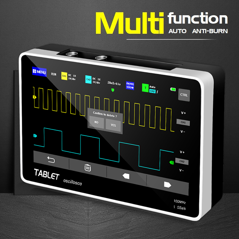 FNIRSI 1013D Dual Channel Tabl - Handheld Tablet Oscilloscope Touchscreen 100Mhz review and price